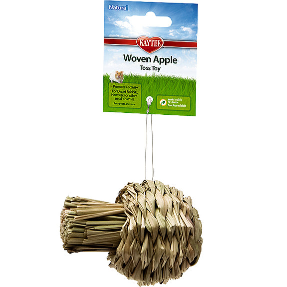 Woven Apple Sisal Small Animal Toss & Chew Toy