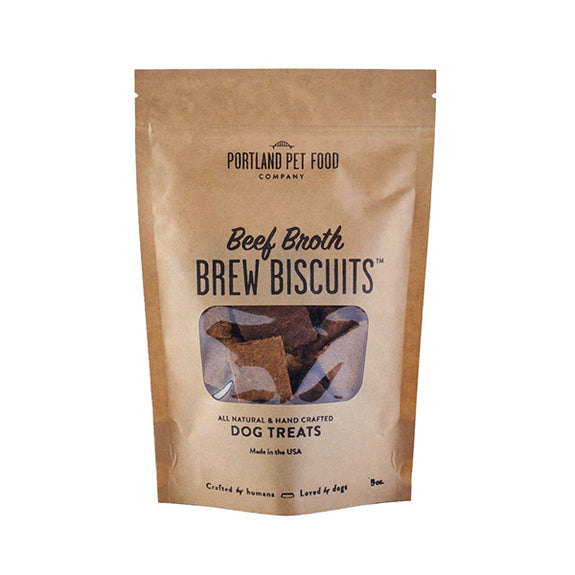 Beef Broth Brew Biscuits Hand Crafted Crunchy Dog Treats