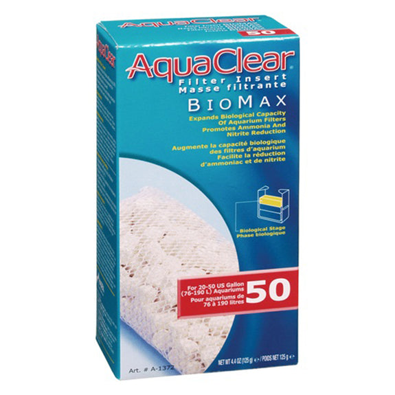 BioMax Ceramic Media Biological Filter Insert for AquaClear 50 Power Filter