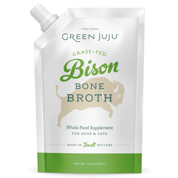 Grass-Fed Bison Bone Broth Frozen Whole Food Supplement for Dogs & Cats