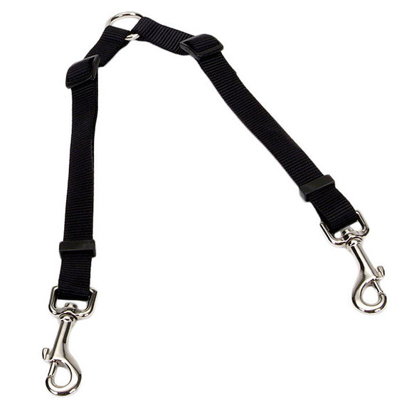 Two Dog Adjustable Nylon Coupler Black