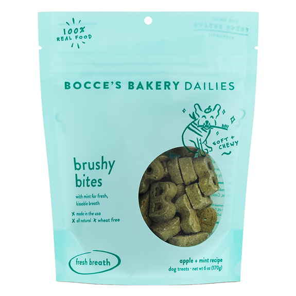Dailies Brushy Bites Fresh Breath Soft & Chewy Dog Treats