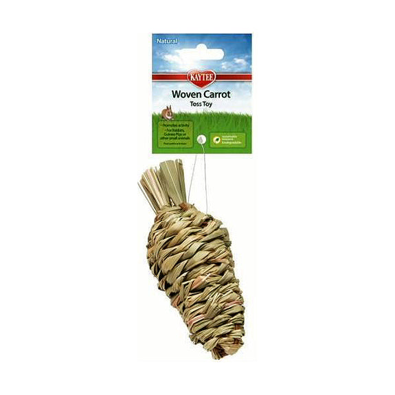 Woven Carrot Sisal Small Animal Toss & Chew Toy