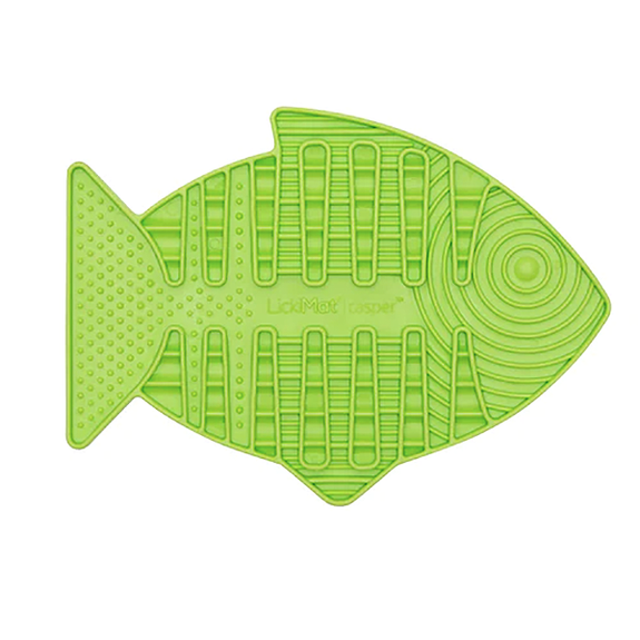 LickiMat Classic Casper Solo Slow Feeder Cat Toy Green