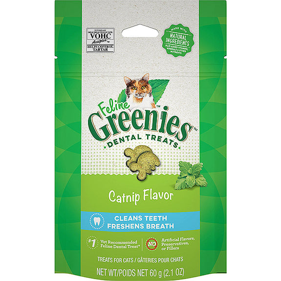 Feline Dental Catnip Flavor Cat Treats