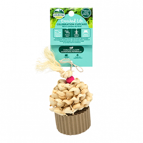 Enriched Life Celebration Cupcake Small Animal Chew Toy