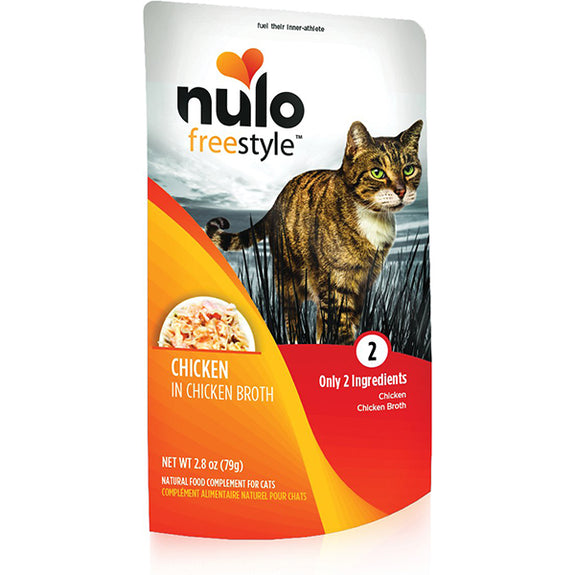 FreeStyle Chicken in Broth Grain-Free Wet Cat Food Topper Pouches