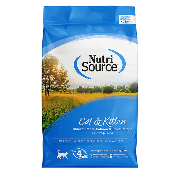 Cat & Kitten Chicken Meal & Salmon Liver Recipe Dry Cat Food