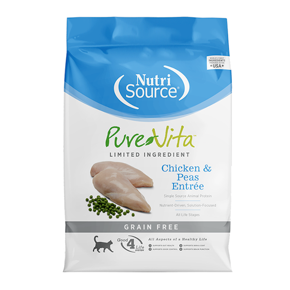 Chicken & Peas Entrée Limited Ingredient Grain-Free Dry Cat Food