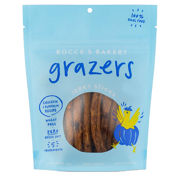Grazers Chicken & Pumpkin Recipe Jerky Sticks Dog Treats