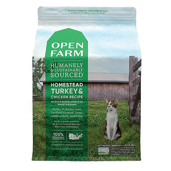 Homestead Turkey & Chicken Recipe Grain-Free Dry Cat Food