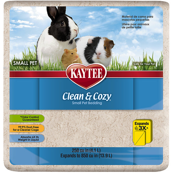 Clean & Cozy Small Animal Paper Bedding Substrate White