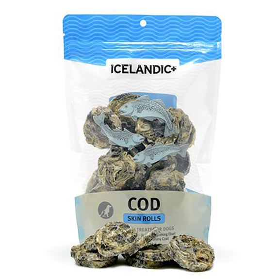 Cod Skin Rolls Pure Fish Grain-Free Crunchy Dog Treats