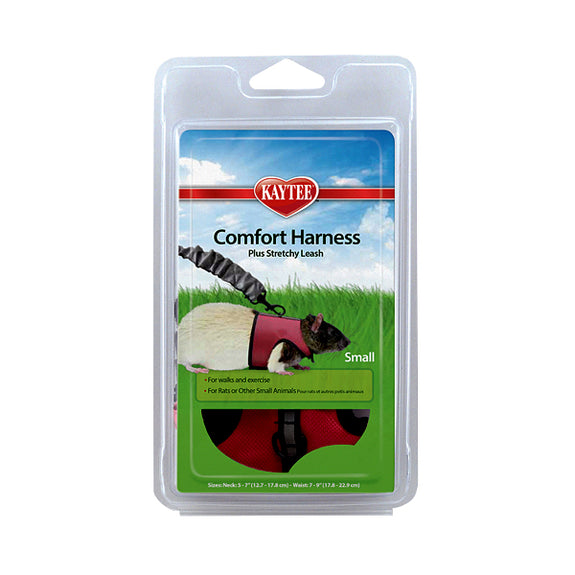 Small Animal Nylon Comfort Harness with Stretchy Leash