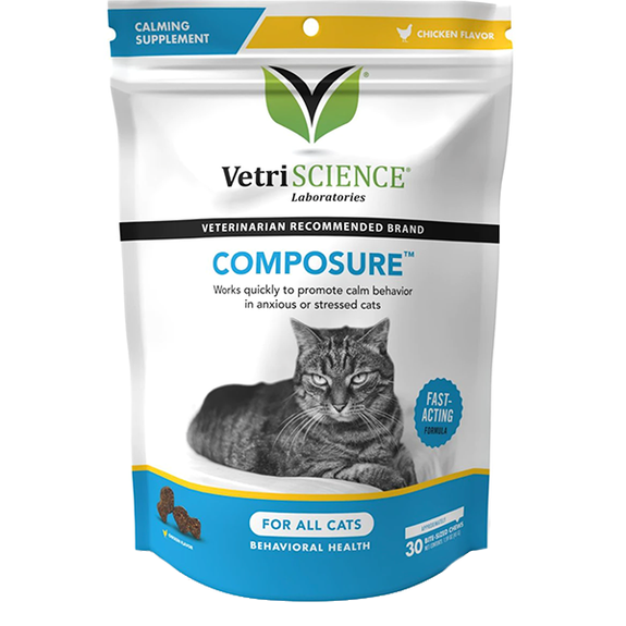 Composure Behavioral Health Chews Chicken Flavor for Cats