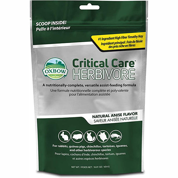 Critical Care Herbivore Recovery Anise Flavor Small Animal Food