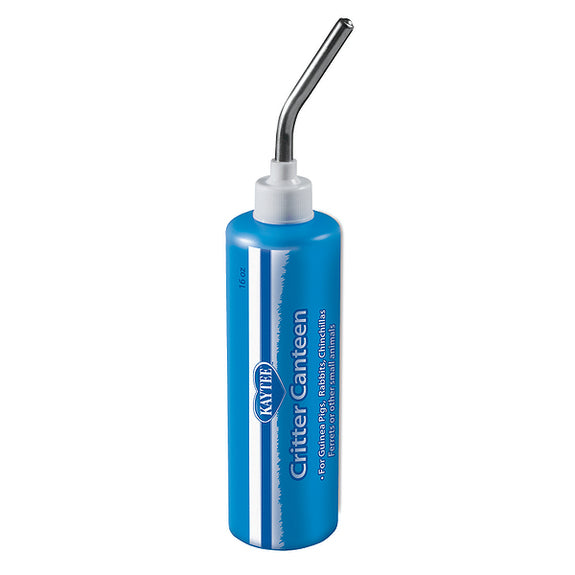 Critter Canteen Plastic & Metal Small Animal Gravity Water Bottle with Sipper Tube