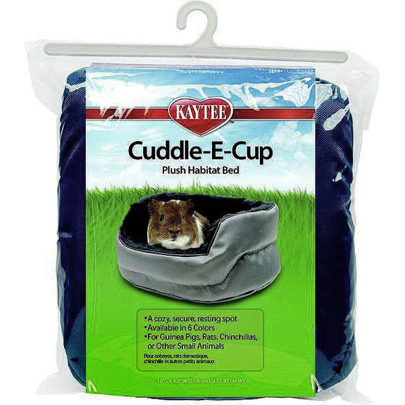 Super Sleeper Cuddle-E-Cup Fuzzy Polyester Plush Small Animal Bed