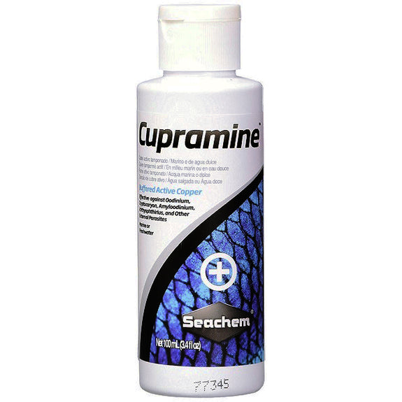 Cupramine Buffered Active Copper Aquarium Fish Treatment Solution