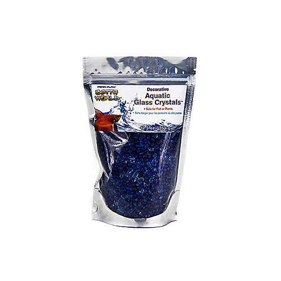 Betta World Decorative Glass Crystals Aquarium Substrate Blue