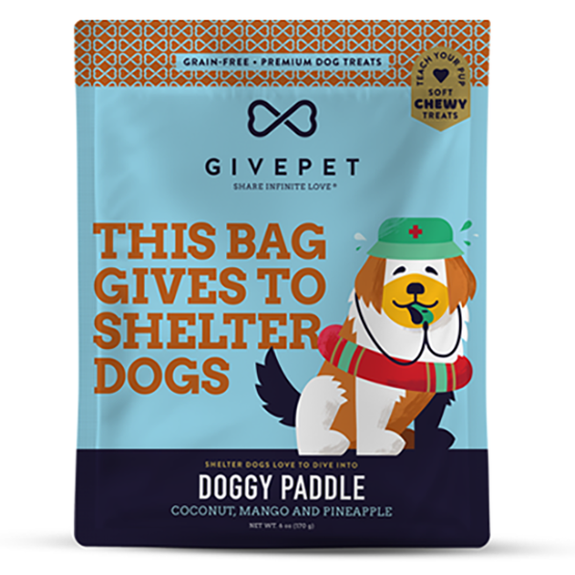Doggy Paddle Coconut, Mango & Pineapple Grain-Free Soft & Chewy Dog Treats