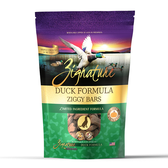 Duck Formula Ziggy Bars Limited Ingredient Grain-Free Crunchy Dog Treats