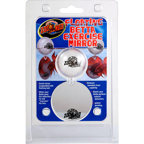 Floating Betta Exercise Mirror Aquarium Accessory