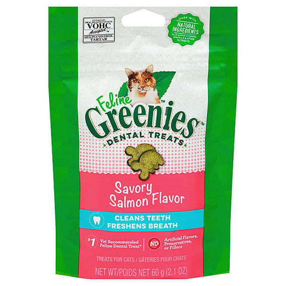 Feline Dental Savory Salmon Flavor Cat Treats