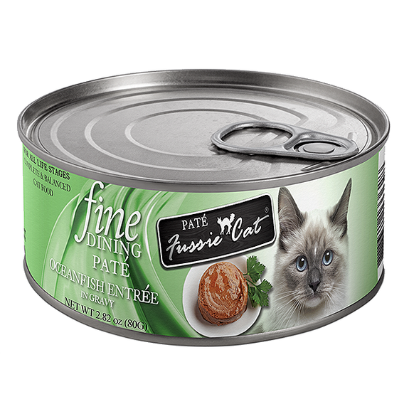Fine Dining Paté Ocean Fish Entrée in Gravy Wet Canned Cat Food