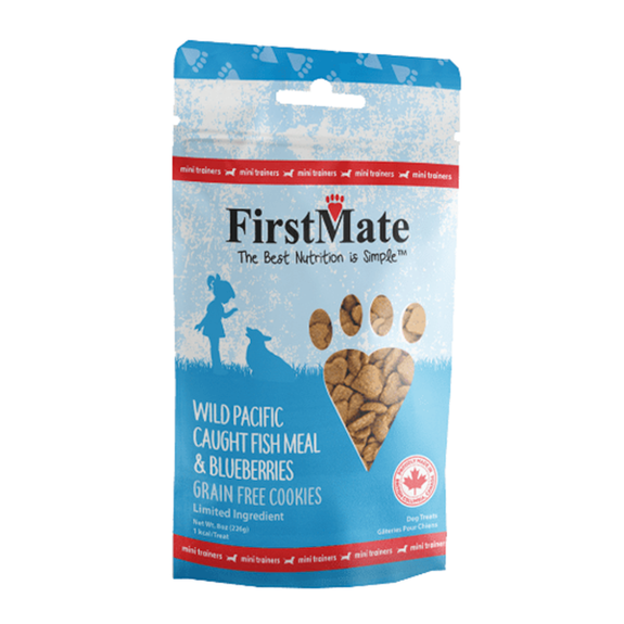 Wild Pacific Caught Fish Meal & Blueberries Grain-Free Mini Dog Training Cookies