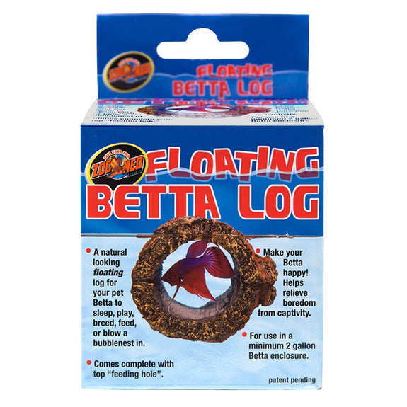 Realistic Artificial Floating Betta Log Aquarium Decor Ornament