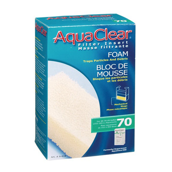 Foam Mechanical & Biological Filter Inserts for the AquaClear 70 Power Filter