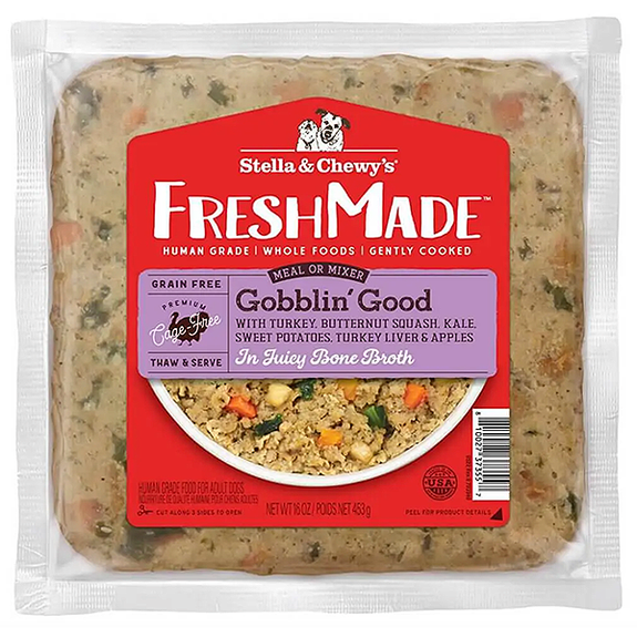FreshMade Gobblin' Good Grain-Free Frozen Gently Cooked Turkey Dog Food