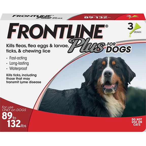 Frontline Plus Flea & Tick Monthly Spot Treatment for Dogs