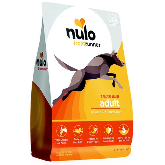 Frontrunner High Meat Kibble Chicken, Oats & Turkey Recipe Adult Dry Dog Food