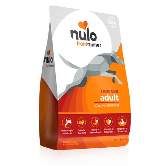 Frontrunner High Meat Kibble Turkey, Trout & Spelt Recipe Adult Dry Dog Food