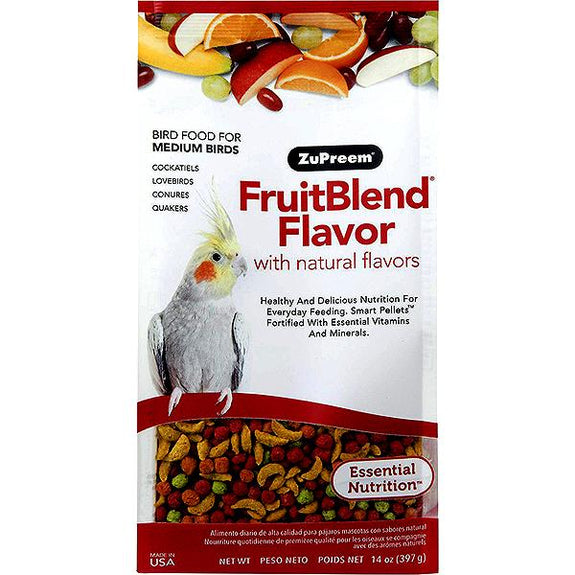 Fruit Blend Flavor Bird Food Pellets For Medium Birds