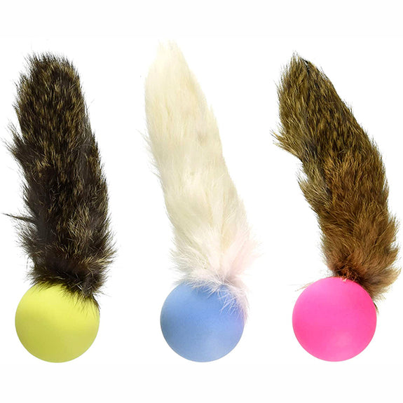 Da Fur Pong Fuzzy Carry & Toss Cat Toy