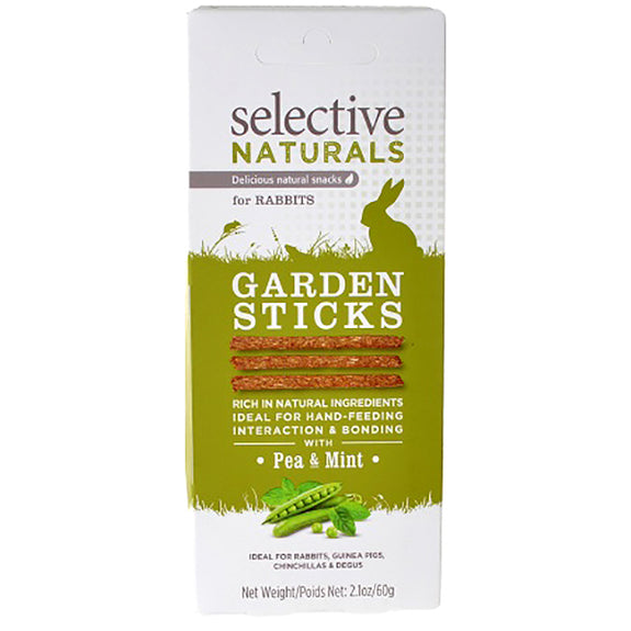 Selective Naturals Garden Sticks with Pea & Mint Rabbit Natural Crunchy Treats