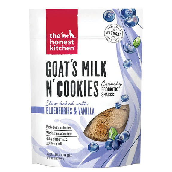 Goat's Milk 'N Cookies Slow Baked with Blueberries & Vanilla Crunchy Probiotic Dog Treats