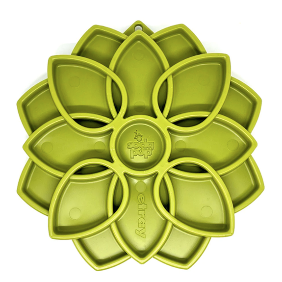 eTray Enrichment Tray Slow Feeder for Dogs Green Mandala