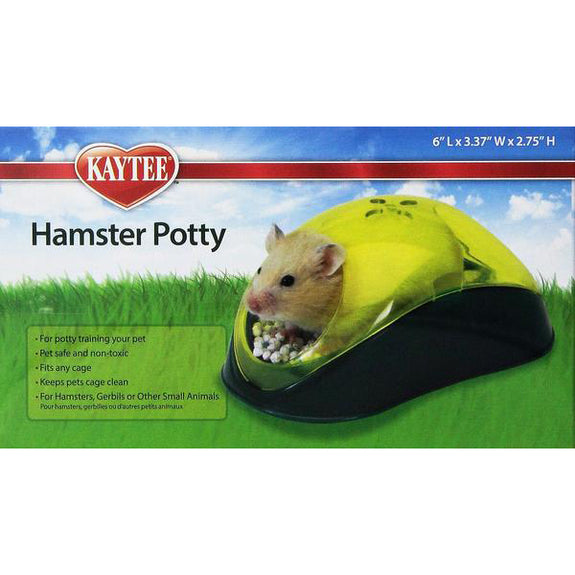 Hamster Potty Station Plastic Enclosed Small Animal Litter Pan