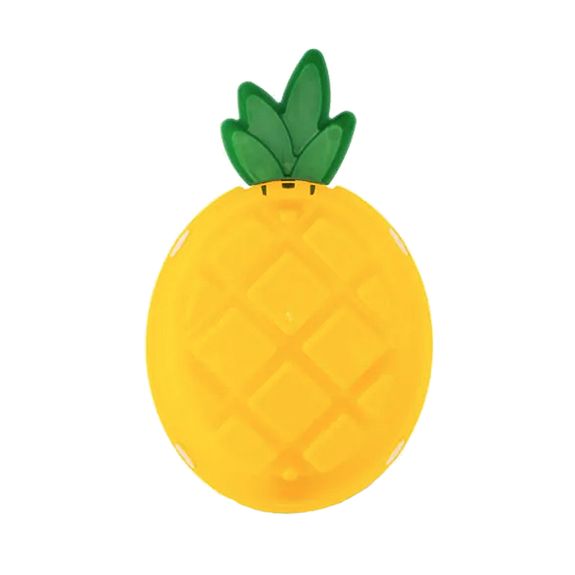 Happy Bowl Pineapple Slow Feeder Dog Bowl Yellow