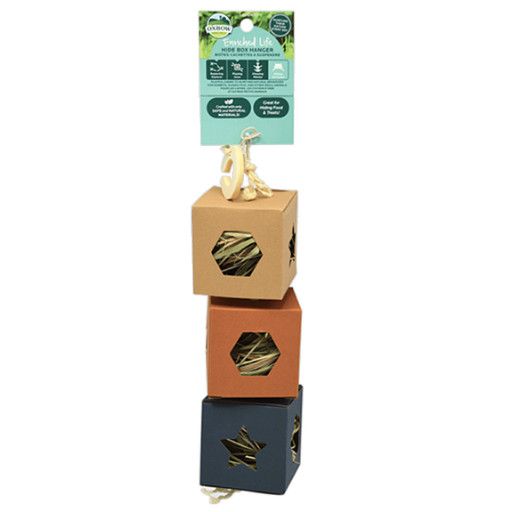 Enriched Life Hide Box Hanger Small Animal Toy