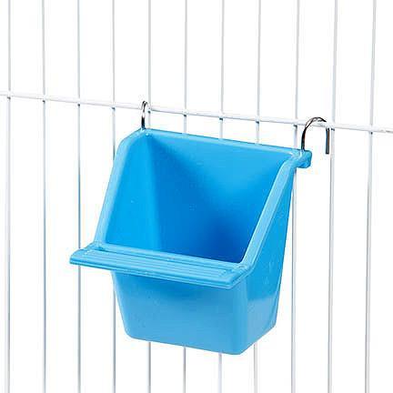Birdie Basics Plastic Bird Perch High Back Mountable Feeding Cup
