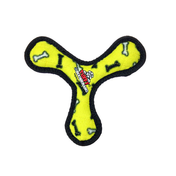 Bowmerang Durable Squeaky Plush Dog Toy Yellow