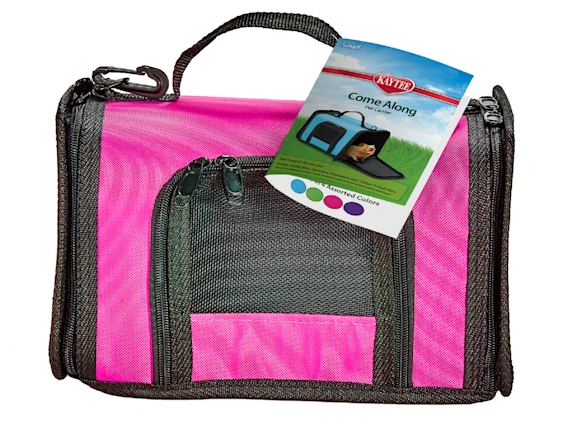 Come Along Small Animal Travel Carrier with Handle & Zippers