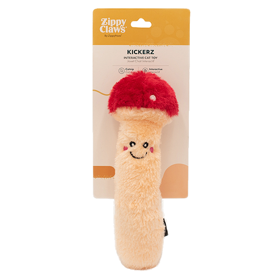 Kickerz Mushroom Plush Cat Toy