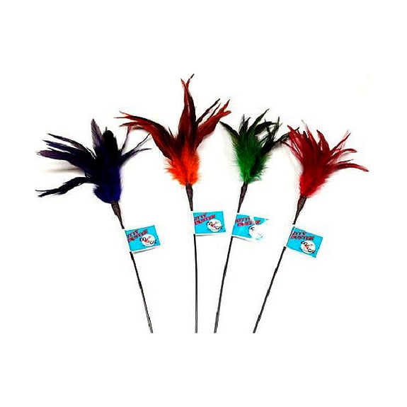 Kitty Duster Feather Wand Cat Toy
