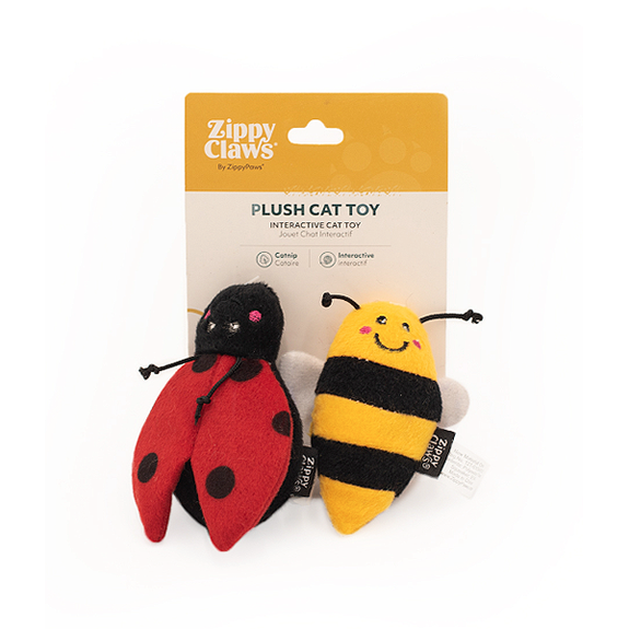 Ladybug & Bee Plush Catnip Cat Toys